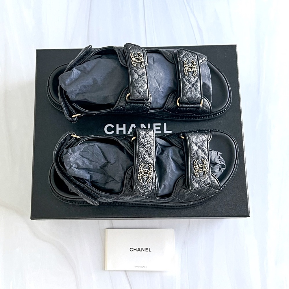 Brand new authentic Chanel Dad’s sandals